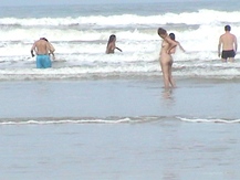 Bagunça dos pelados - Flagras na Praia